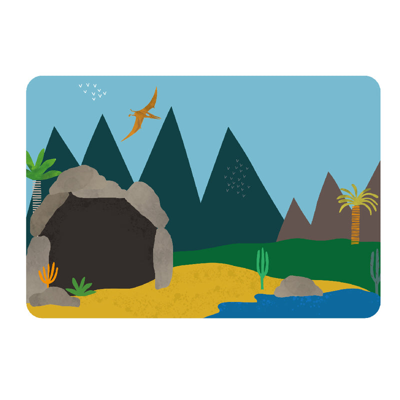 Magnetic Play Scene Incl 50 Magnets - Dinosaur