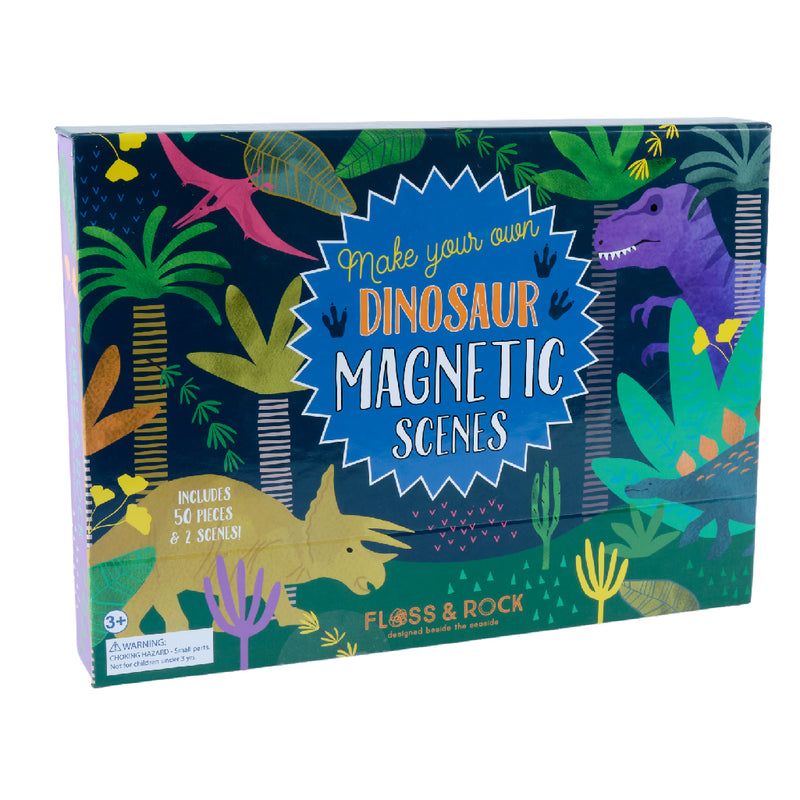 Magnetic Play Scene Incl 50 Magnets - Dinosaur
