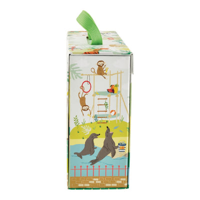 Floss & Rock - Play Box with Wooden Pieces Jungle Zoo - Swanky Boutique