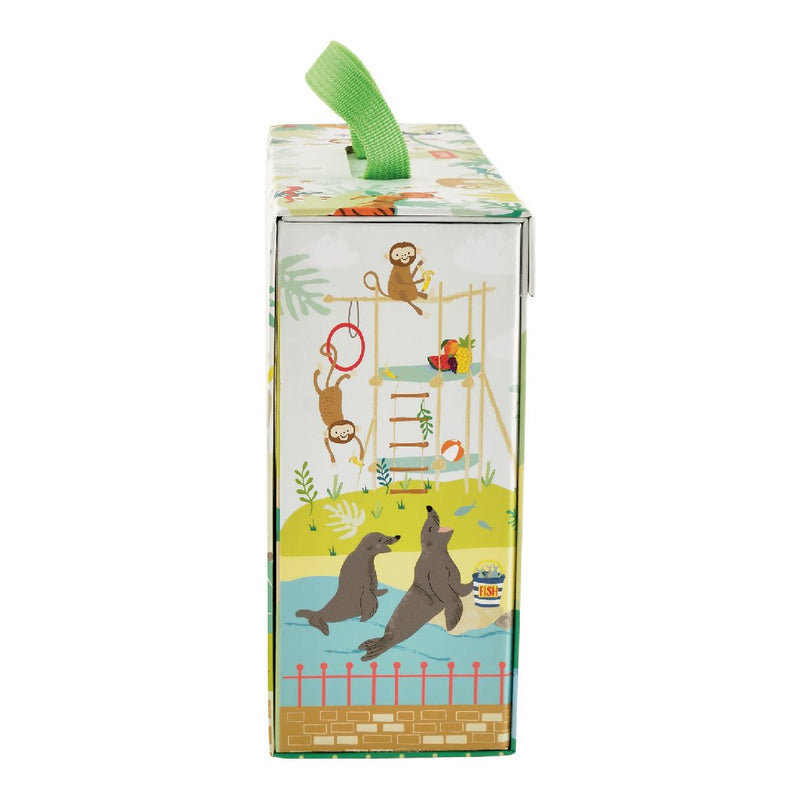 Play Box with Wooden Pieces - Jungle Zoo