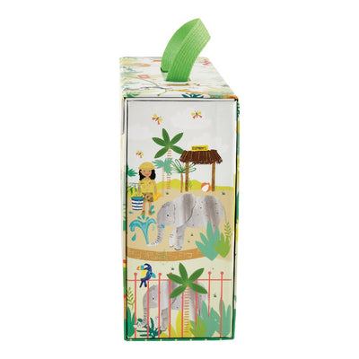 Floss & Rock - Play Box with Wooden Pieces Jungle Zoo - Swanky Boutique