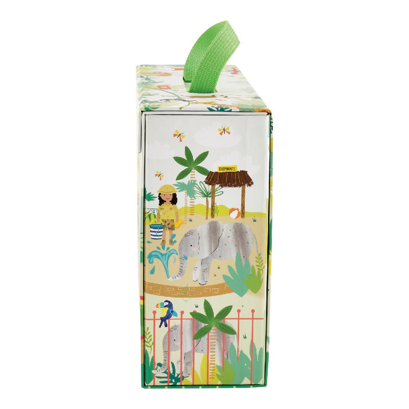 Play Box with Wooden Pieces - Jungle Zoo