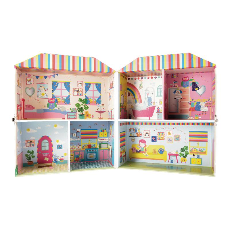 Play House with Wooden Pieces - Rainbow Fairy