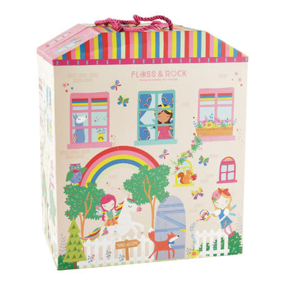Play House with Wooden Pieces - Rainbow Fairy