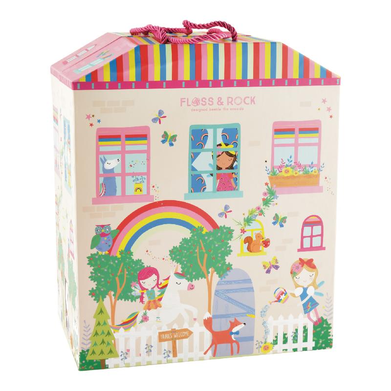 Floss & Rock - Play Box with Wooden Pieces Rainbow Fairy - Swanky Boutique
