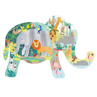 Floss & Rock - Jigsaw Puzzle 40 Pieces Jungle Friends 3+ Years - Swanky Boutique