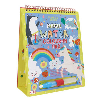 Floss & Rock - Magic Water Colour-In Flip Pad Rainbow Fairy - Swanky Boutique