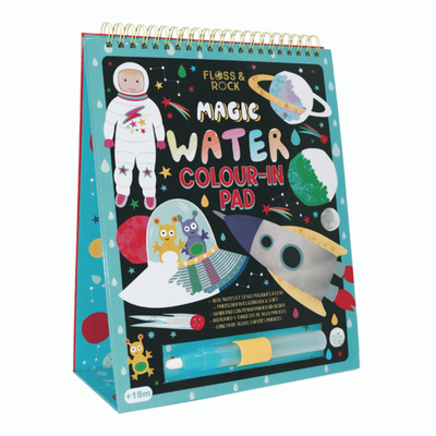 Floss & Rock - Magic Water Colour-In Flip Pad Space - Swanky Boutique