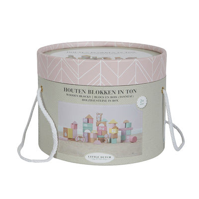 Little Dutch - Building Blocks in a Bucket Pink - Swanky Boutique