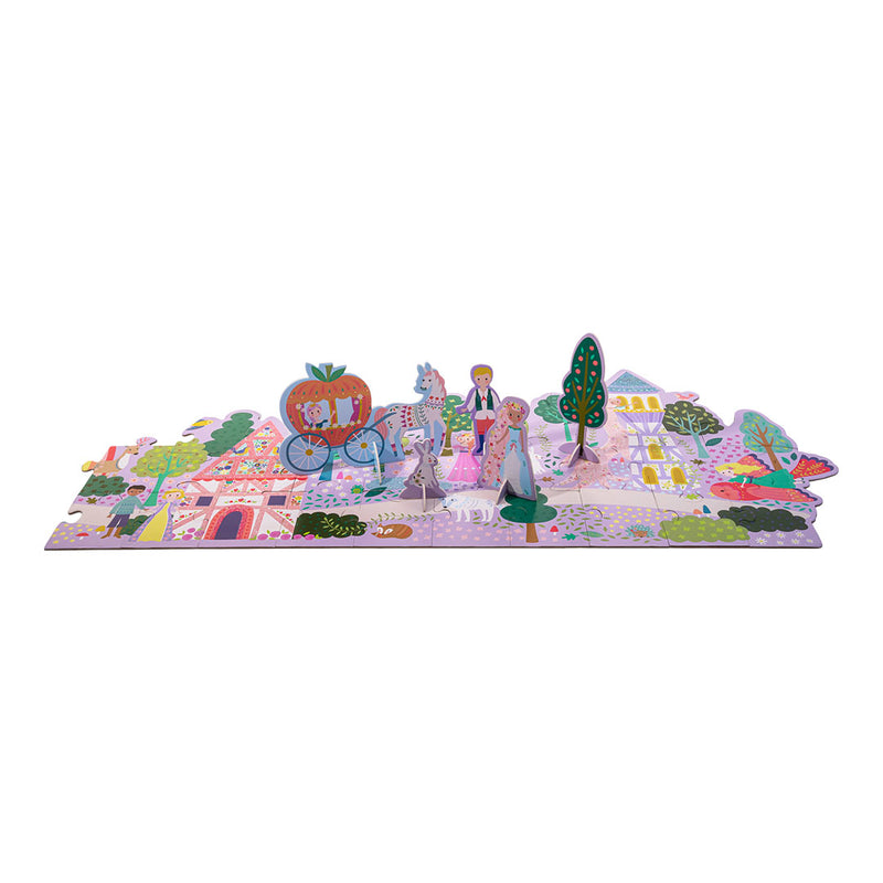 Floss & Rock - Giant Floor Puzzle with 60 Pop Out Pieces Fairy Tale (5+ Years) - Swanky Boutique