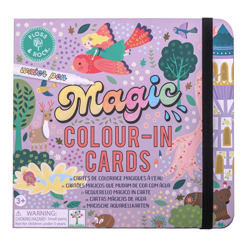Floss & Rock - Magic Water Colour-In Cards Fairy Tale - Swanky Boutique