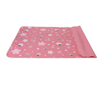 Tutete - Beach Towel Microfiber with Mesh Bag Pink Flowers - Swanky Boutique