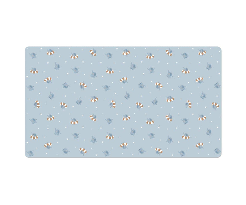 Tutete - Beach Towel Microfiber with Mesh Bag Blue Elephants - Swanky Boutique