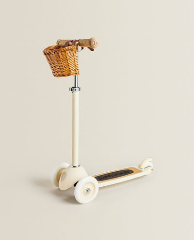 Scooter with front basket- Cream (3+ Years)