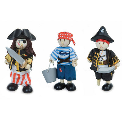 Le Toy Van - Pirates Gift Set 3 Pieces Budkins Figurines - Swanky Boutique