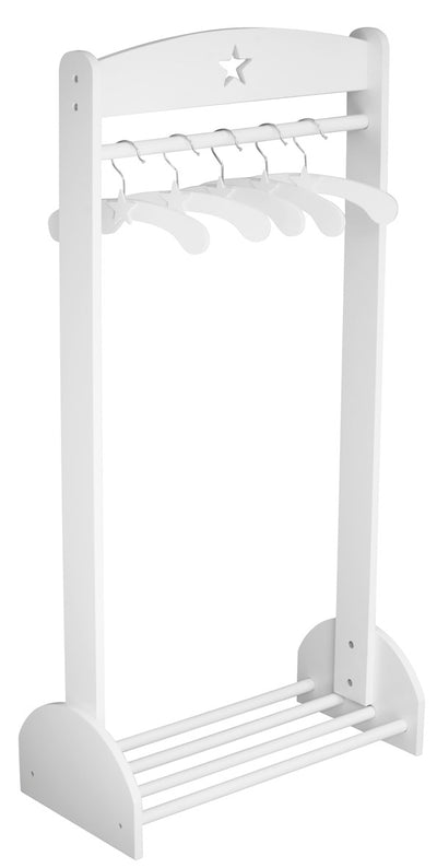 Kids Concept - Clothing Rail Star White - Swanky Boutique