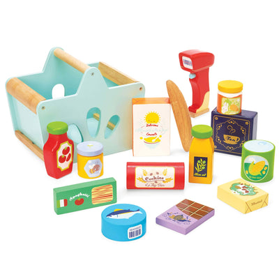 Le Toy Van - Groceries Set & Scanner 16 Pieces - Swanky Boutique