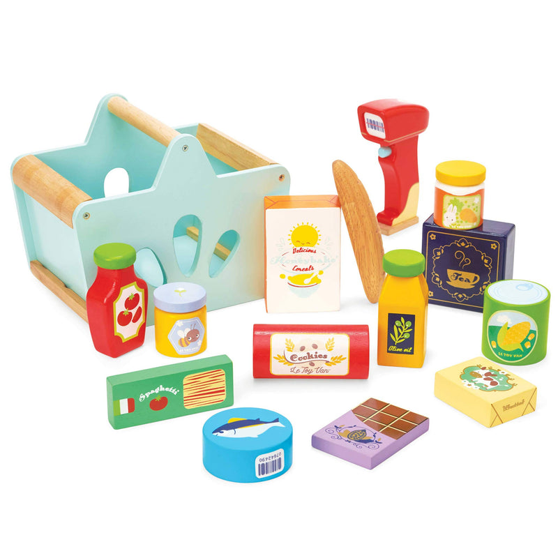 Le Toy Van - Groceries Set & Scanner 16 Pieces - Swanky Boutique