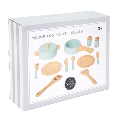 Kitchen Accessories, Cooking Play Set 10 Pieces - Green