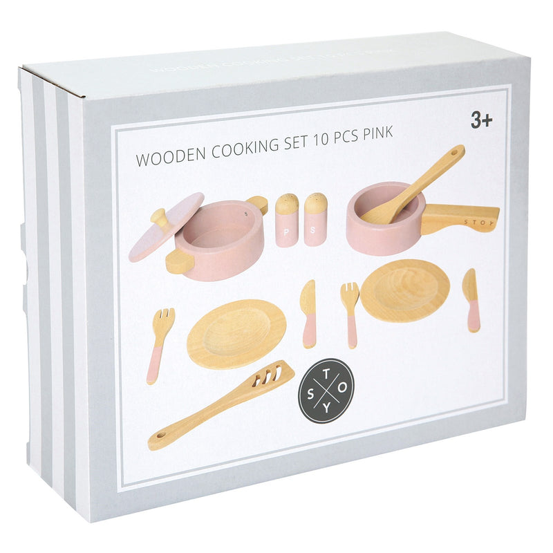 Kitchen Accessories, Cooking Play Set 10 Pieces - Pink