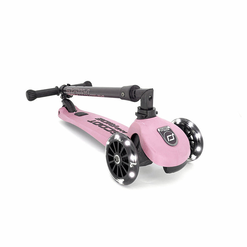 Scoot & Ride - Scooter Highwaykick 3 LED Lights Rose Pink (3-6 Years Old) - Swanky Boutique