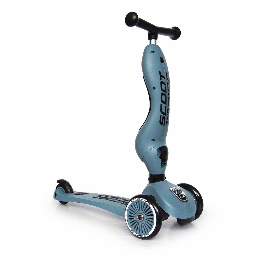 Highwaykick 1 steel 三輪車 Scooter Highwaykick 1 - Steel Blue (1-5 Years) – Swanky Boutique