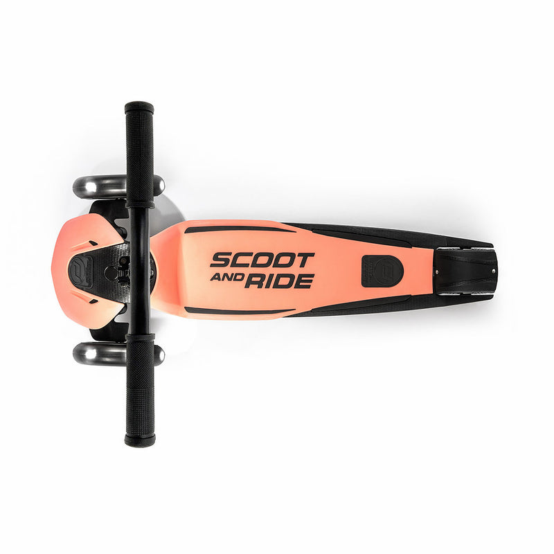 Scoot & Ride - Scooter Highwaykick 5 LED Lights Peach 5+ Years - Swanky Boutique