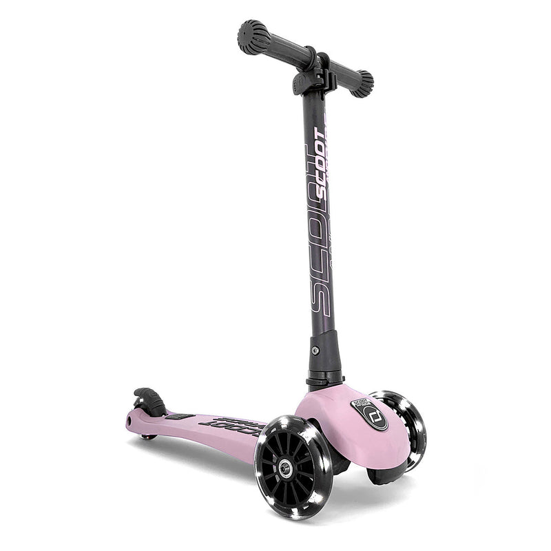 Scoot & Ride - Scooter Highwaykick 3 LED Lights Rose Pink (3-6 Years Old) - Swanky Boutique