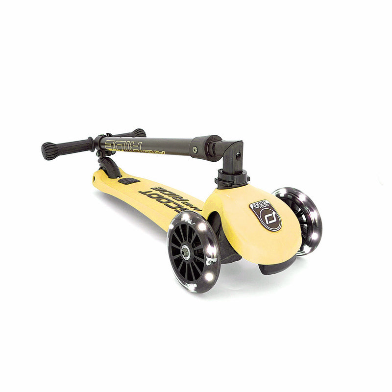 Scoot & Ride - Scooter Highwaykick 3 LED Lights Yellow Lemon (3-6 Years Old) - Swanky Boutique