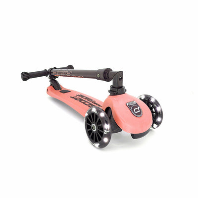 Scoot & Ride - Scooter Highwaykick 3 LED Lights Peach (3-6 Years Old) - Swanky Boutique