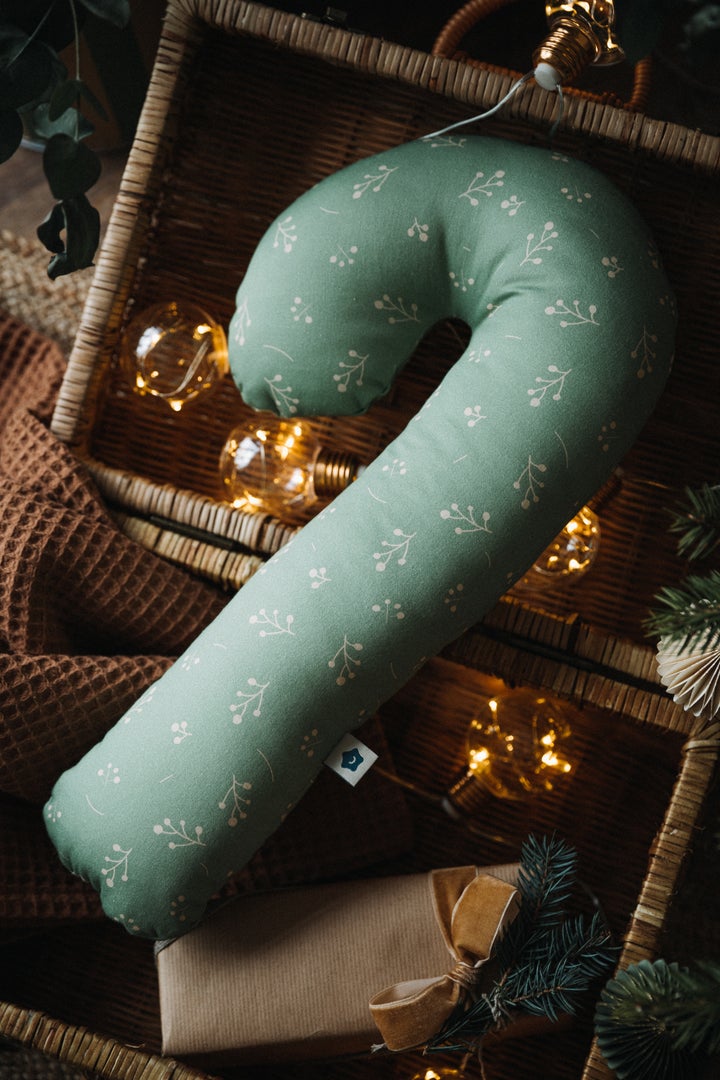 Wigiwama - Candy Cane Cushion Jade Green - Swanky Boutique