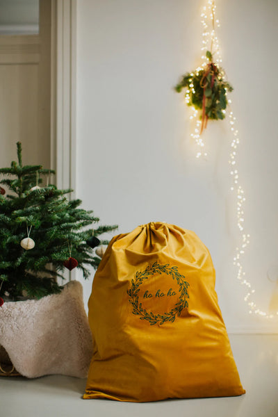 Betty's Home - Christmas Sack Velvet Yellow - Swanky Boutique