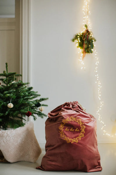 Betty's Home - Christmas Sack Velvet Old Rose - Swanky Boutique