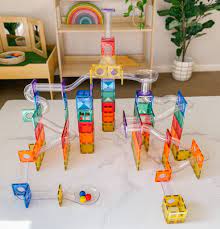 Connetix - Magnetic Tiles Rainbow Ball Run Pack 92 Pieces - Swanky Boutique