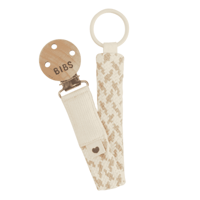 BIBS Pacifier Clip - Ivory/ Vanilla Swanky Boutique