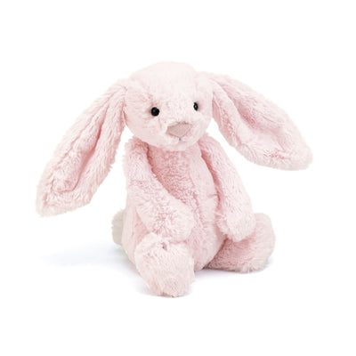 jellycat - soft toy bashful bunny pink medium h31cm- swanky boutique malta