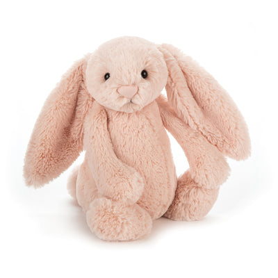 jellycat - soft toy bashful bunny blush pink small h18cm- swanky boutique malta