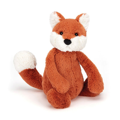 jellycat - soft toy bashful fox cub medium h31cm- swanky boutique malta