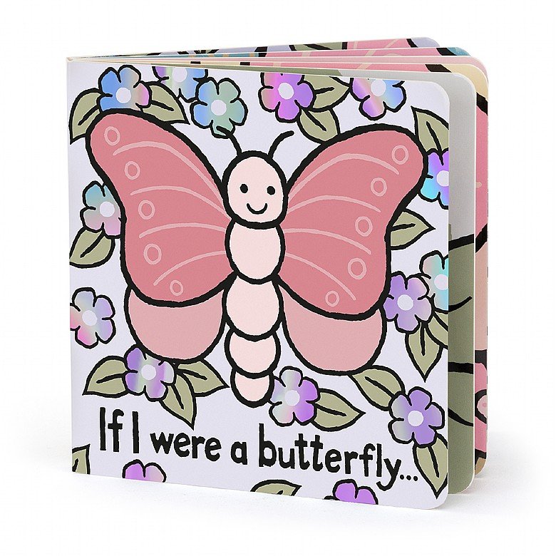 jellycat - if i were a butterfly book board book - swanky boutique malta