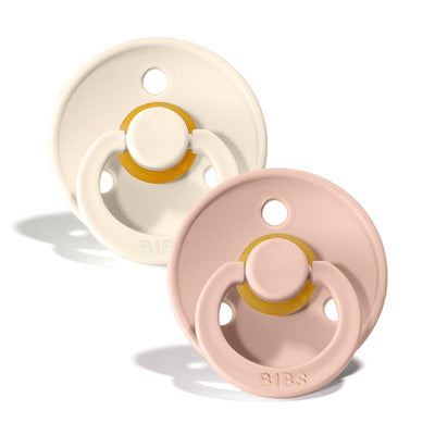 BIBS Pacifiers 2-pack, Size 1 (0+ months) - Ivory & Blush Swanky Boutique