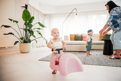 Scoot & Ride - My First 3-in-1 Baby Walker Ride-on & Rolling Board 6+ Months Rose - Swanky Boutique