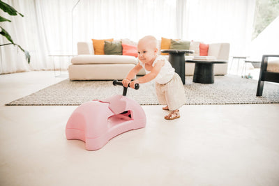 Scoot & Ride - My First 3-in-1 Baby Walker Ride-on & Rolling Board 6+ Months Rose - Swanky Boutique