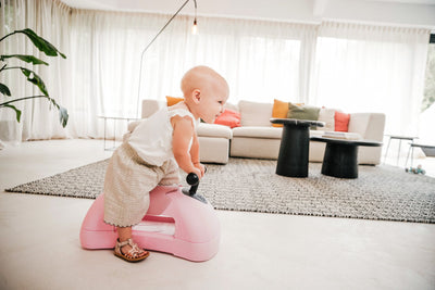 Scoot & Ride - My First 3-in-1 Baby Walker Ride-on & Rolling Board 6+ Months Rose - Swanky Boutique