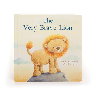 jellycat - the very brave lion book hardback book - swanky boutique malta
