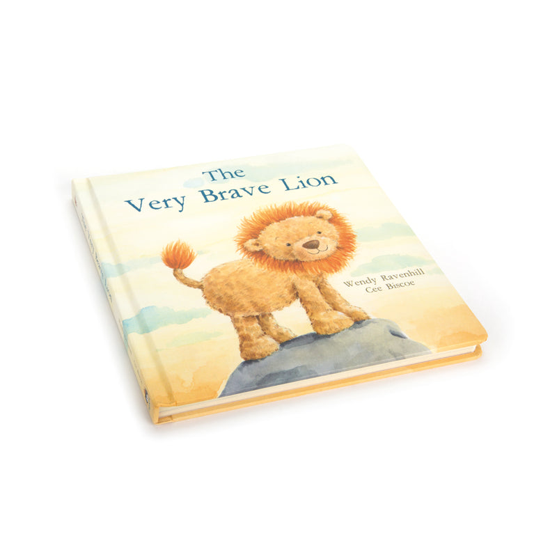 jellycat - the very brave lion book hardback book - swanky boutique malta