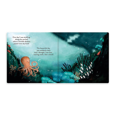 jellycat - the fearless octopus book hardback book - swanky boutique malta