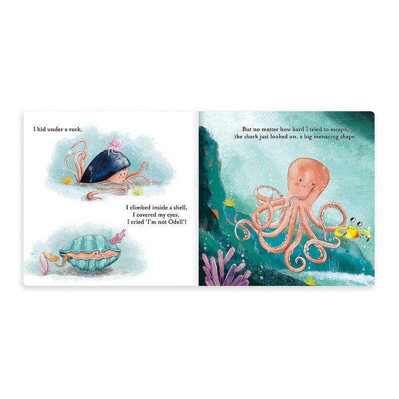 jellycat - the fearless octopus book hardback book - swanky boutique malta