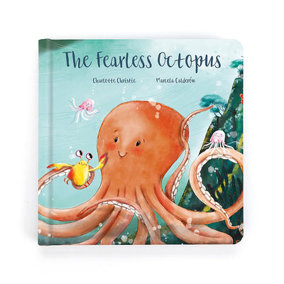 jellycat - the fearless octopus book hardback book - swanky boutique malta