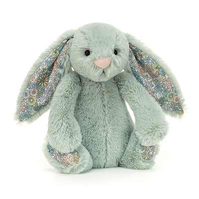jellycat - soft toy bashful bunny blossom sage small h18cm - swanky boutique malta