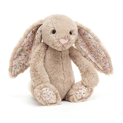 jellycat - soft toy bashful bunny blossom bea beige medium h31cm - swanky boutique malta